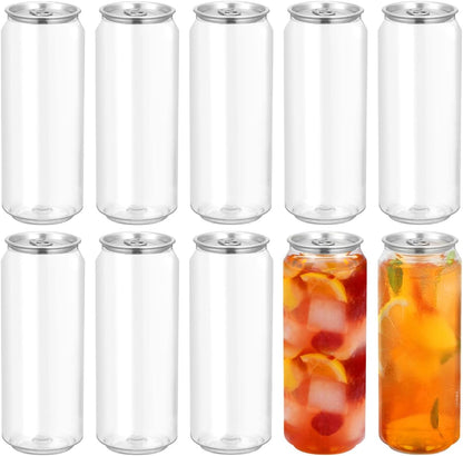 10pcs Plastic Coffee Bottles Pet Juice Empty Bottles Drink Storage Containers for Beverage Storage