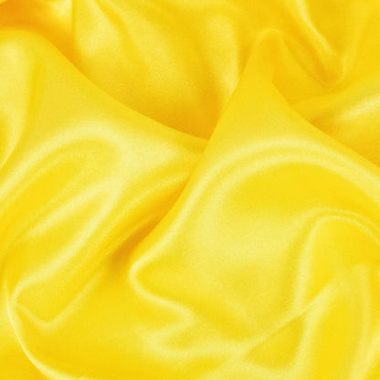 Yellow Satin Fabric - 98 Inch/2.5m Wide by The Yard, Soft Silky Fabric for Wedding Dress, Sewing, DIY Crafts, Clothing Making, 3 Yards