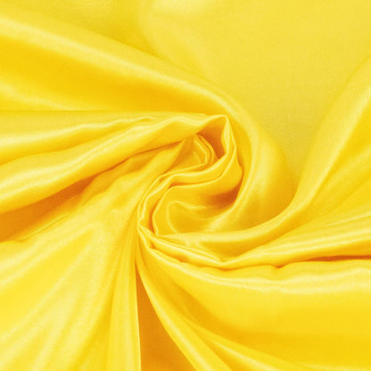 Yellow Satin Fabric - 98 Inch/2.5m Wide by The Yard, Soft Silky Fabric for Wedding Dress, Sewing, DIY Crafts, Clothing Making, 3 Yards