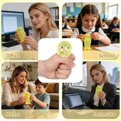 Mythical Slow Rise Squishy Fidget Toy Stress Relief Kids Adults Red Gift | Cute Maltose-filled squishy toy - Stress & anxiety relief for kids, adults & office - Non-toxic TPR, Yellow, quiet fidget