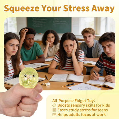 Mythical Slow Rise Squishy Fidget Toy Stress Relief Kids Adults Red Gift | Cute Maltose-filled squishy toy - Stress & anxiety relief for kids, adults & office - Non-toxic TPR, Yellow, quiet fidget