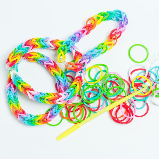 3000 Loom Rubber Bands Refill Kit,75 S-Clips & 5 Hooks Bracelet DIY Yellow | Premium Rubber Band Bracelet Making Supplies for Kids DIY Crafting Gift