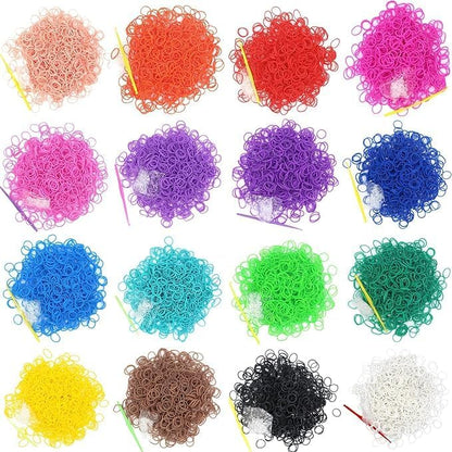 3000 Loom Rubber Bands Refill Kit,75 S-Clips & 5 Hooks Bracelet DIY Yellow | Premium Rubber Band Bracelet Making Supplies for Kids DIY Crafting Gift