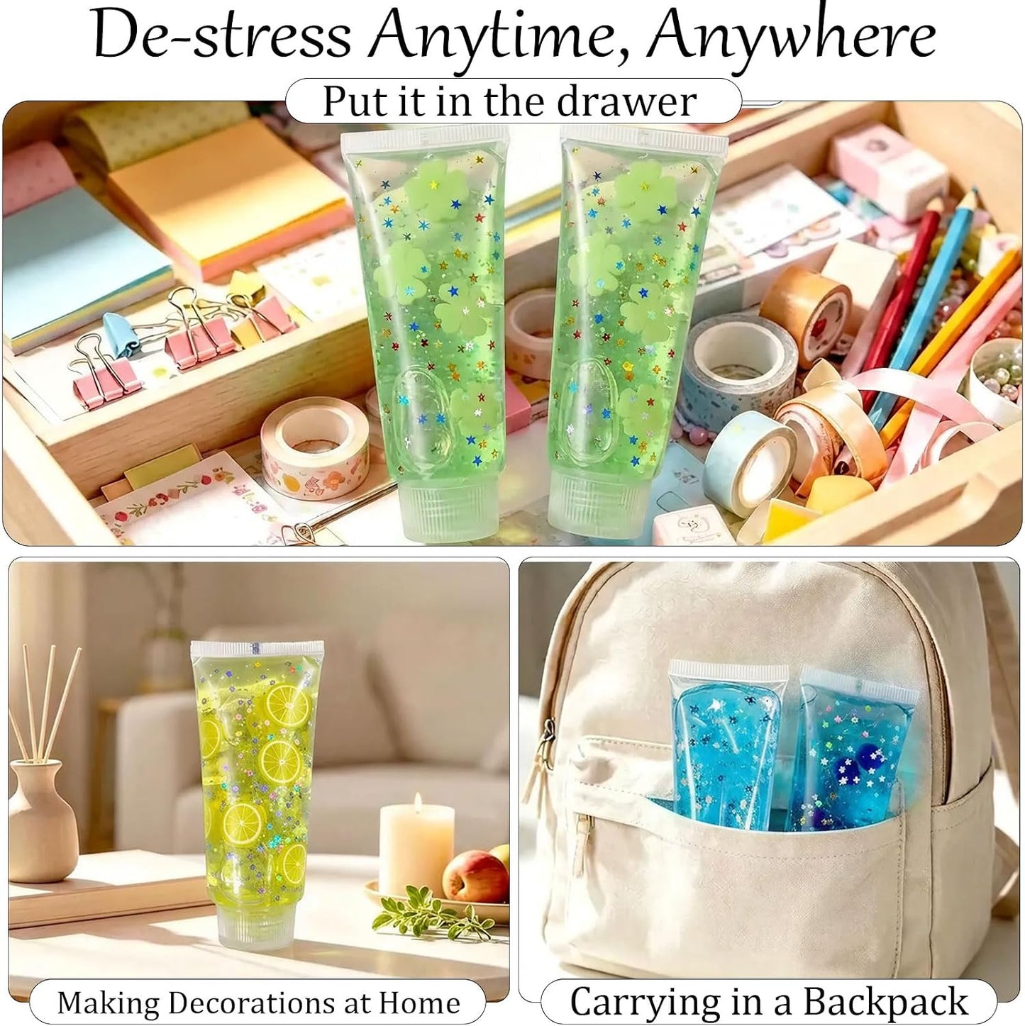 Toothpaste Squishy Toys, Slow Rising Stress Relief Gifts for Adults, Yellow | Cute Soft Toothpaste Squeeze Toys Help Calm Anxiety, Improve Focus. Easy to Clean, Portable. Ideal for Office Home Travel
