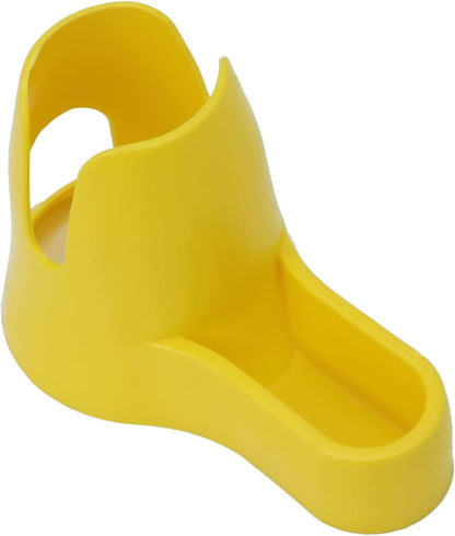 3 in 1 Hamster Water Bottle with Food Bowl Hideout Base 80ML, Yellow | Water dispenser, food container, hideout, stable base, easy to refill, for glass tank/cage, dwarf hamster/mouse/gerbil, 2.7oz