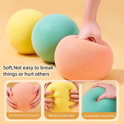 7 Inches Soft No-Noise Foam Ball Sponge Kickball Dodgeball for Indoor Activity