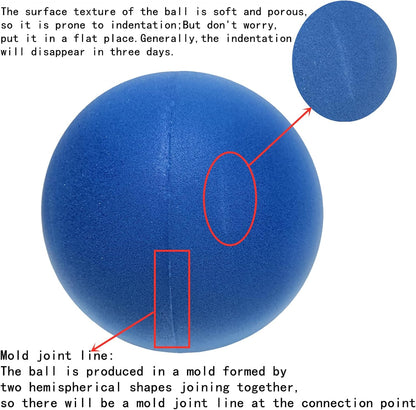 7 Inches Soft No-Noise Foam Ball Sponge Kickball Dodgeball for Indoor Activity