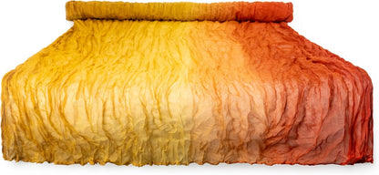 Multi Color Fade Cheesecloth Table Runner- These Boho, Natural, Light Cheesecloth Runners for Your Wedding, Shower, Party or Special Occasion (Rustic Earth & Boho) (Sunset Yellow to Red)