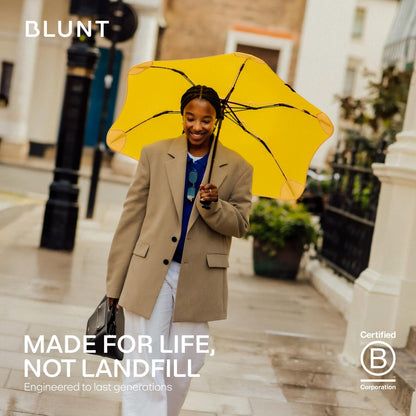 BLUNT Metro Windproof Travel Umbrella - 39" Compact Umbrella for Wind and Rain, Portable, Heavy Duty, UV Protection