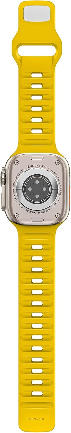 UC1 Band for Apple Watch Bands Women Men Se Ultra 2 40mm 44mm 46mm 42mm 45mm 41mm 38mm 49mm Series 11 10 9 8 7 6 5 4 3 iWatch Sport Strap Silicone Lemon Yellow