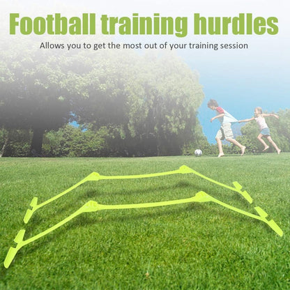 Speed Training Hurdles, 2pcs Football Soccer Aids Adjustable Multipurpose portable hurdle for Yellow Hurdle Set (2pcs)
