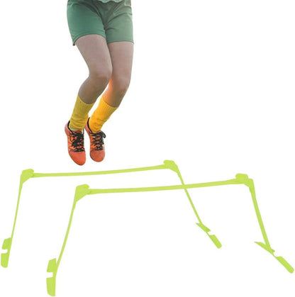 Speed Training Hurdles, 2pcs Football Soccer Aids Adjustable Multipurpose portable hurdle for Yellow Hurdle Set (2pcs)