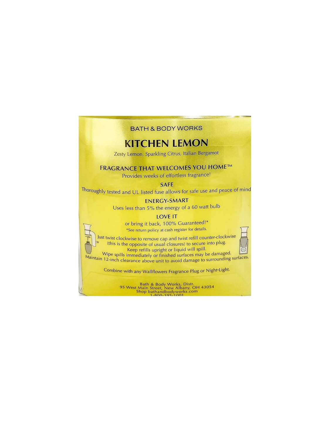 Wallflowers Home Fragrance Refill Bulbs 2 Pack Kitchen Lemon