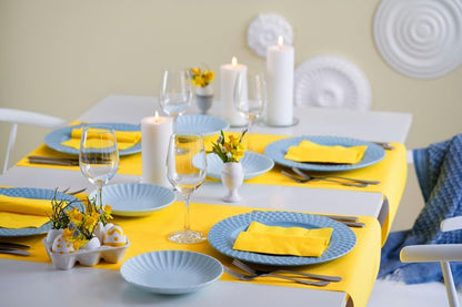 Yellow 3-Ply Disposable Lunch Napkins, 125 Count – Paper Cocktail & Party Napkins for Weddings, Birthdays, Bars & Events, EU Made
