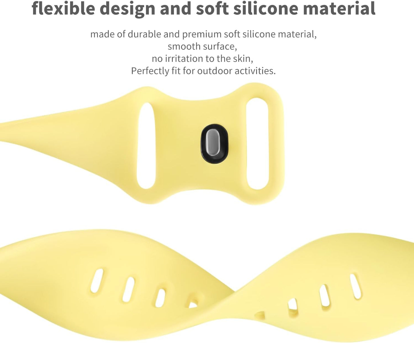 Sport Bands Compatible with Apple Watch Band 38mm/40mm/41mm/42mm/44mm/45mm/49mm Women Men,Soft Silicone Strap Compatible with iWatch Ultra2/Ultra Series10/9/8/7/6/5/4/3/2/1/SE Ginger Yellow