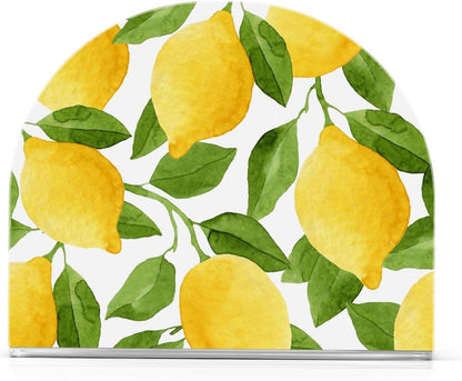 Lemon Acrylic Napkin Holders U-Shaped Design for Table and Kitchen,Table Top Napkin Holders for Restaurant,Parties,Weddings,Home Decor