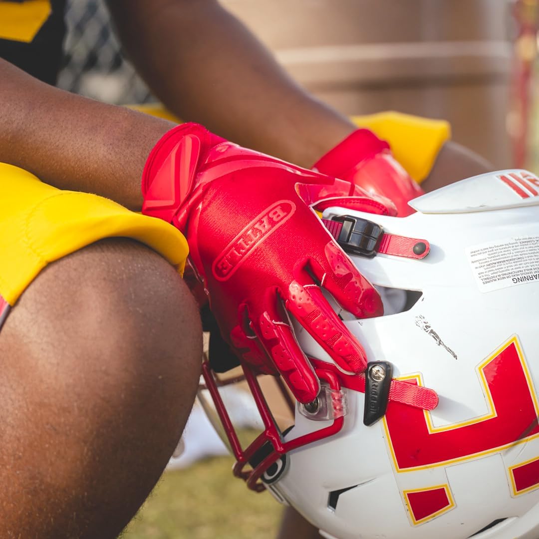 Sports Double Threat Wide Receiver Gloves | UltraTack palm reaches the legal stick limit, PerfectFit material for comfort and breathability, Wrist freedom of motion