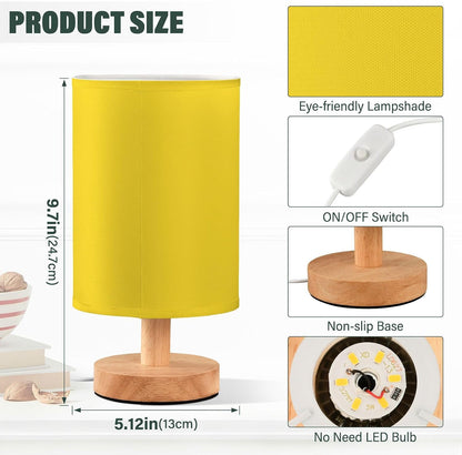 Illuminating Yellow Bedroom Nightstand Lamps Nursery Night Light for Bathroom Lamp for Study Desk Modern lamparas para buros de