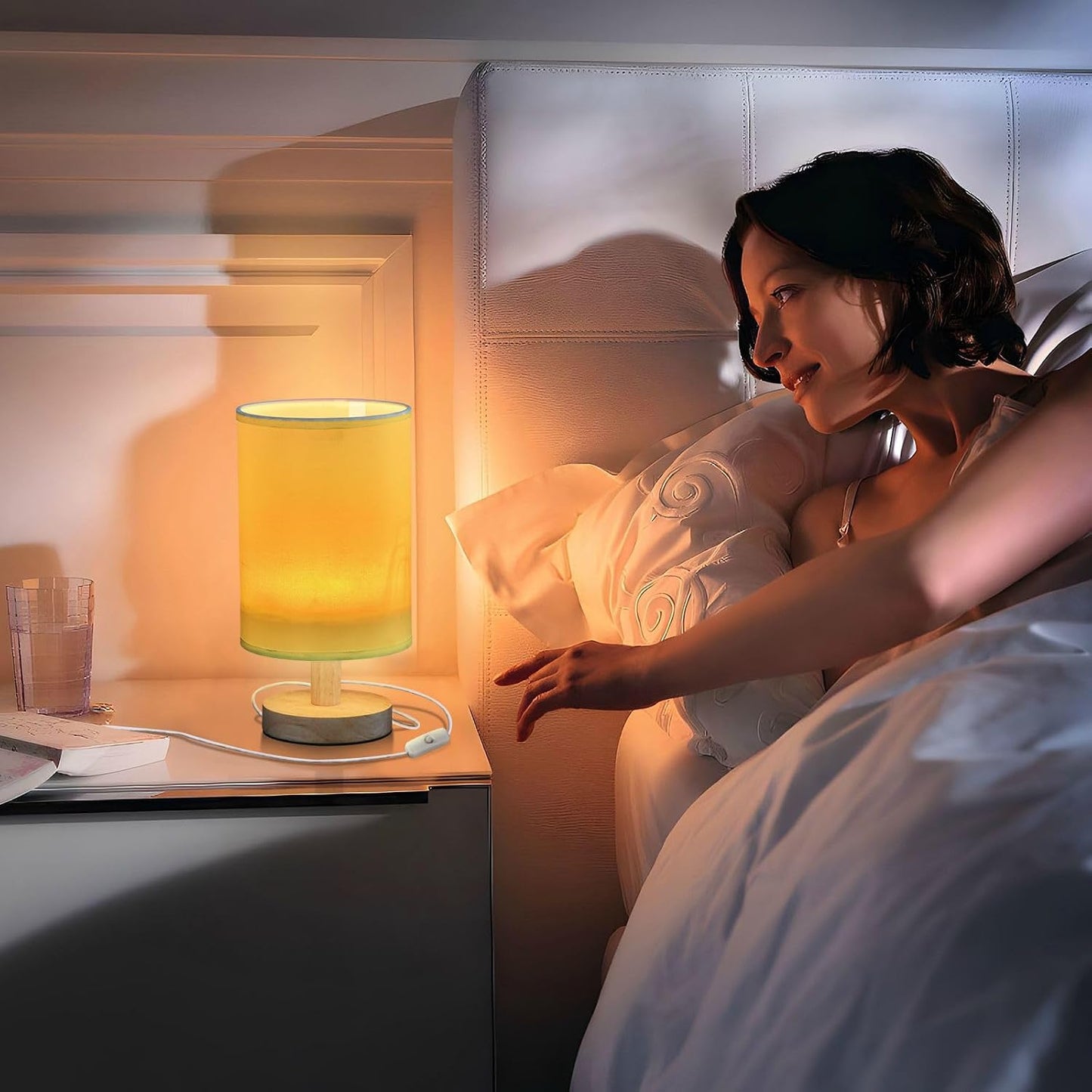 Illuminating Yellow Bedroom Nightstand Lamps Nursery Night Light for Bathroom Lamp for Study Desk Modern lamparas para buros de