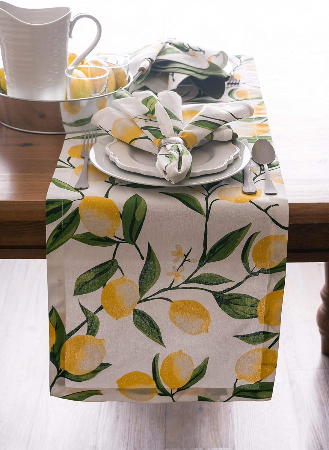 Lemon Bliss Tabletop Collection, Table Runner, 14x72