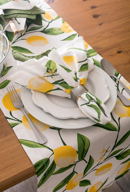 Lemon Bliss Tabletop Collection, Table Runner, 14x72