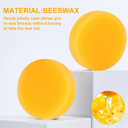 4Pcs Beeswax Thread Conditioner,Thread Wax for Sewing Thread,Thread Conditioner Beeswax for Quilting Sewing Strengthening Line Embroidery Wax for Thread(Yellow)