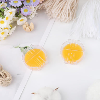 4Pcs Beeswax Thread Conditioner,Thread Wax for Sewing Thread,Thread Conditioner Beeswax for Quilting Sewing Strengthening Line Embroidery Wax for Thread(Yellow)