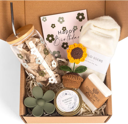 Birthday Gifts for Women, Self Care Gifts Baskets Care Package for Women, Happy Birthday Gifts for Teen Girls, Her, Mom, Sister, Best Friend, Wife, Girlfriend, Coworker
