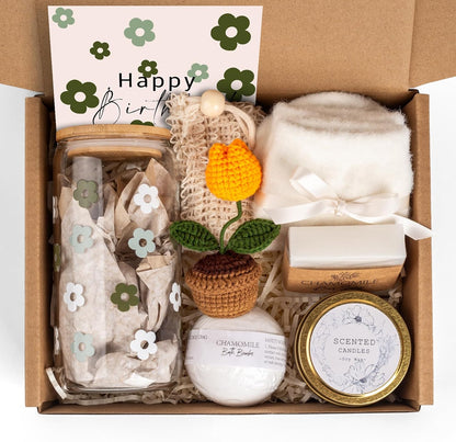 Birthday Gifts for Women, Self Care Gifts Baskets Care Package for Women, Happy Birthday Gifts for Teen Girls, Her, Mom, Sister, Best Friend, Wife, Girlfriend, Coworker