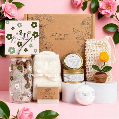 Birthday Gifts for Women, Self Care Gifts Baskets Care Package for Women, Happy Birthday Gifts for Teen Girls, Her, Mom, Sister, Best Friend, Wife, Girlfriend, Coworker