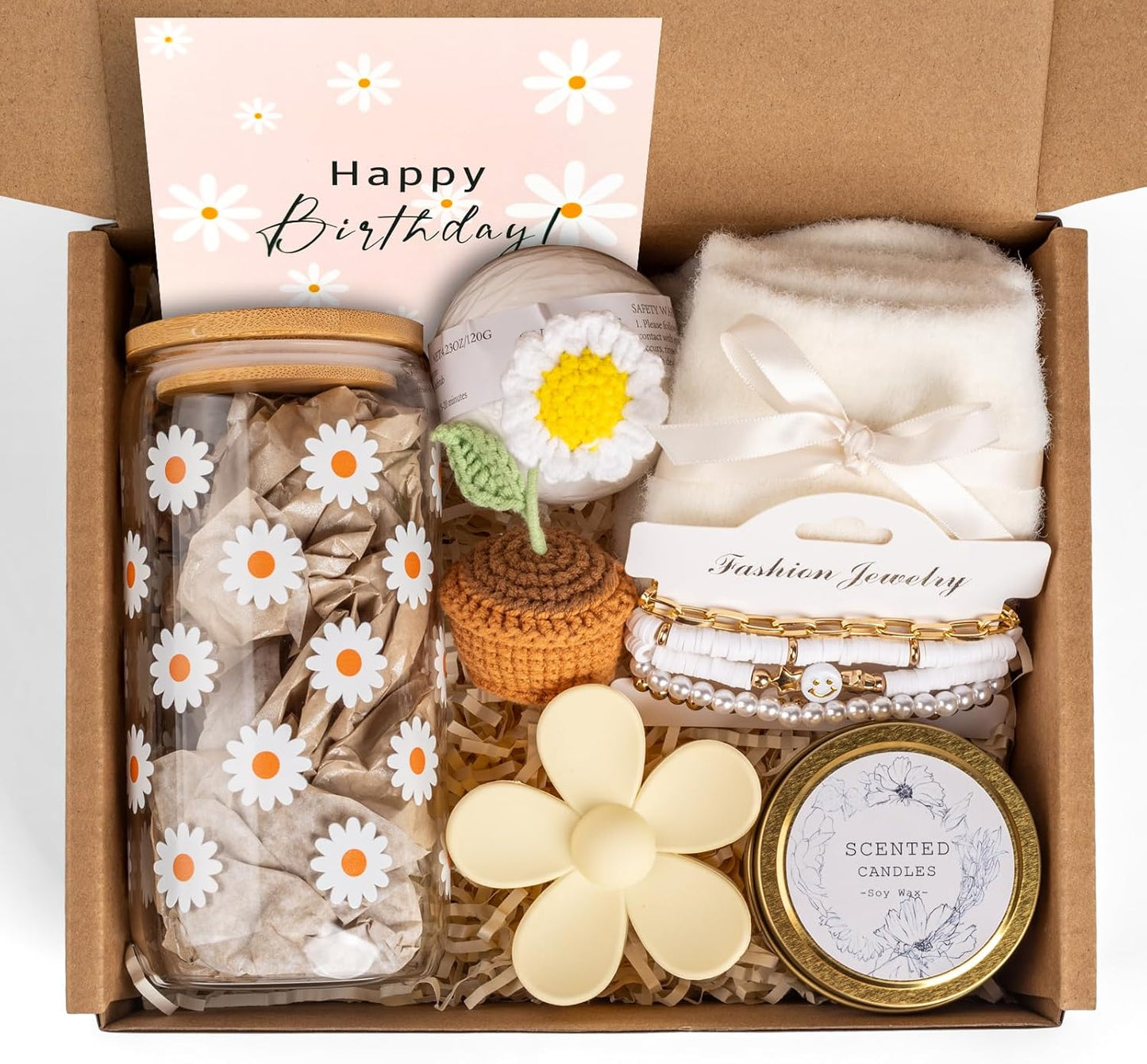 Birthday Gifts for Women, Self Care Gifts Baskets Care Package for Women, Happy Birthday Gifts for Teen Girls, Her, Mom, Sister, Best Friend, Wife, Girlfriend, Coworker