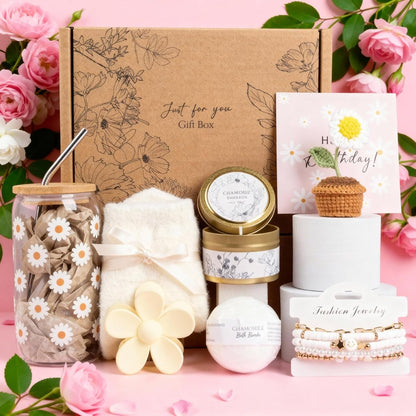 Birthday Gifts for Women, Self Care Gifts Baskets Care Package for Women, Happy Birthday Gifts for Teen Girls, Her, Mom, Sister, Best Friend, Wife, Girlfriend, Coworker