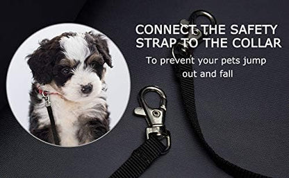 Small Dog Carrier with Pockets, Portable Small Dog Cat Soft-Sided Carrier with Adjustable Safety Tether, Versatile Pet Purse for Subway/Shopping/Hiking/Traveling (Khaki)