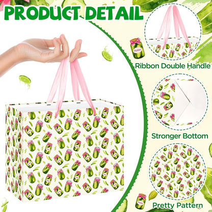 Lemon Gift Bag Yellow Lemon Floral Theme Party Wrapping with Tissue Paper and Card Decorations for Kids Adult Summer Fruit Birthday Baby Shower Lemonade Wedding Party Favors Gift Wrap Bag Supplies