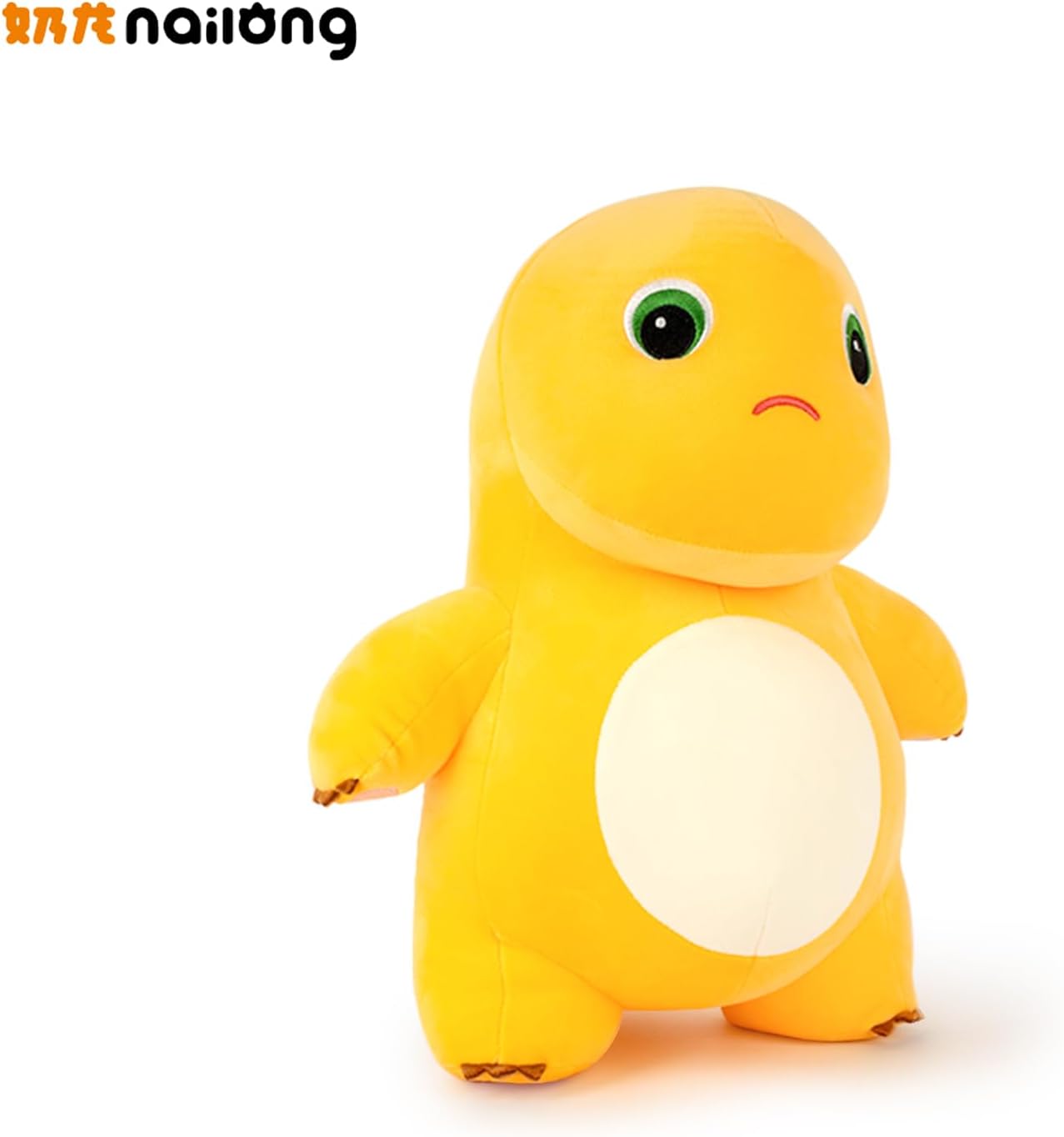 Nailong Dinosaur Stuffed Animal,9“ Cute Yellow Dinosaur Plush Soft Dino Stuffed Animals Dino Plushie Toys for Boys Girls Kids Baby Toddlers Angry