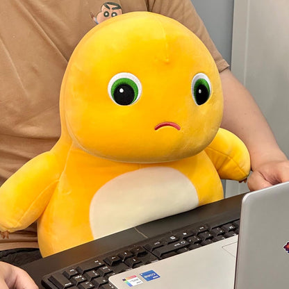 Nailong Dinosaur Stuffed Animal,9“ Cute Yellow Dinosaur Plush Soft Dino Stuffed Animals Dino Plushie Toys for Boys Girls Kids Baby Toddlers Angry