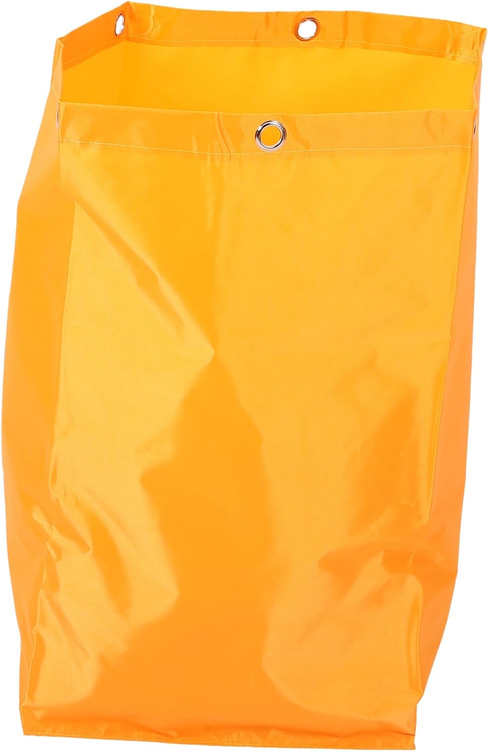 High Capacity Janitorial Cart Cleaning Bag Yellow Fabric Replacement for Housekeeping Caddy with Sturdy Material Suitable for Commercial Janitorial Supply