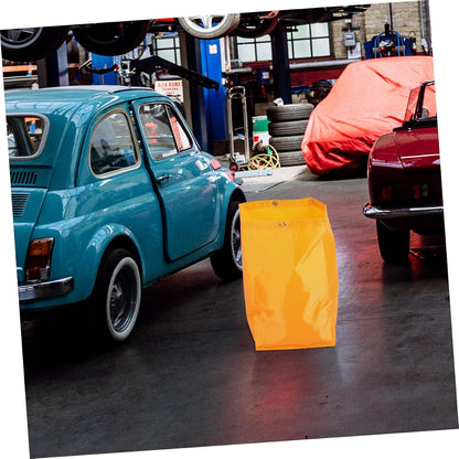 High Capacity Janitorial Cart Cleaning Bag Yellow Fabric Replacement for Housekeeping Caddy with Sturdy Material Suitable for Commercial Janitorial Supply