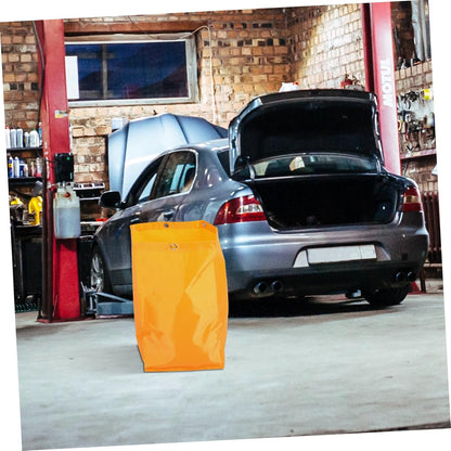 High Capacity Janitorial Cart Cleaning Bag Yellow Fabric Replacement for Housekeeping Caddy with Sturdy Material Suitable for Commercial Janitorial Supply