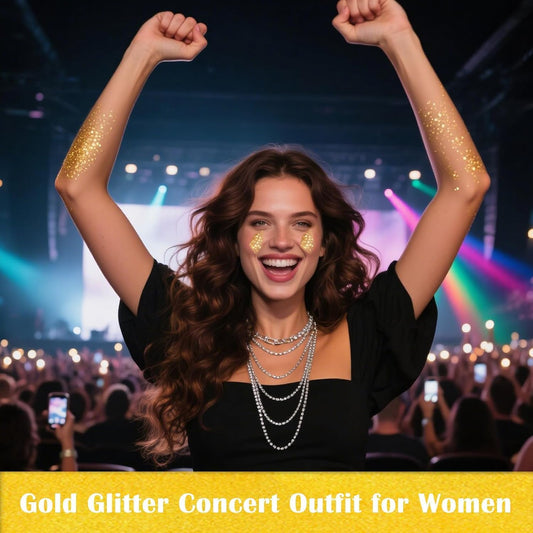 Gold Body Glitter,Yellow Face Glitter,Music Festival Singer Concert Outfits for Women,Holographic Hair Glitter Kids Makeup,Self-Adhesive Sparkle Face Body Glitter,Mardi Gras Accessories