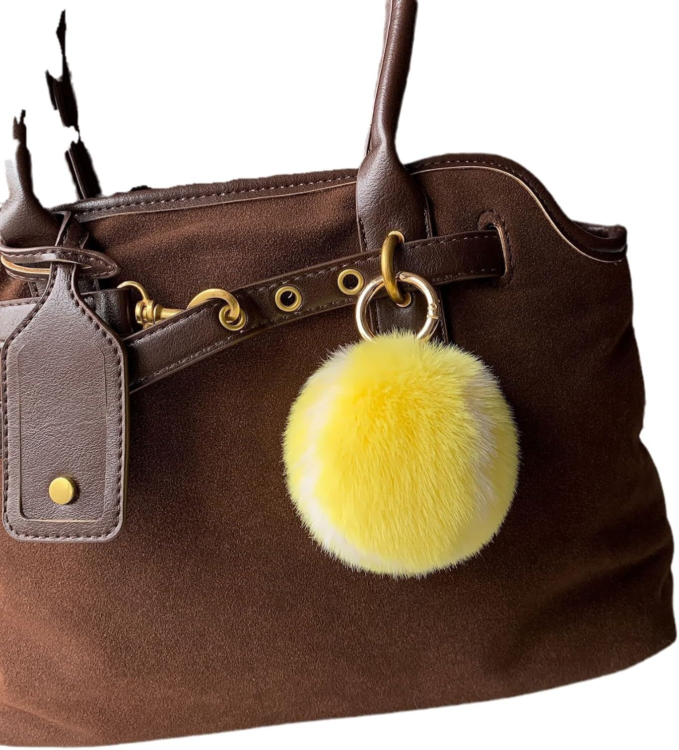 Cute Pom Pom Tennis Ball Key Chain Colorful Tennis Racket Key Rings Sports Gift for Women Men