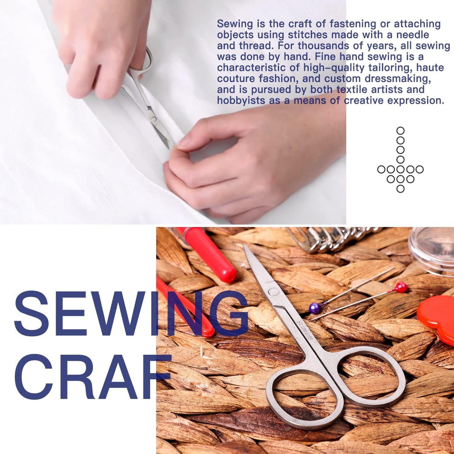 Sewing Kit with Case Portable Sewing Supplies for Mom Grandma Women Men Teen Girls Boys Home Traveler, Adults, Beginner, Emergency, Contains Thread, Scissors, Needles,Measuring Tape and More