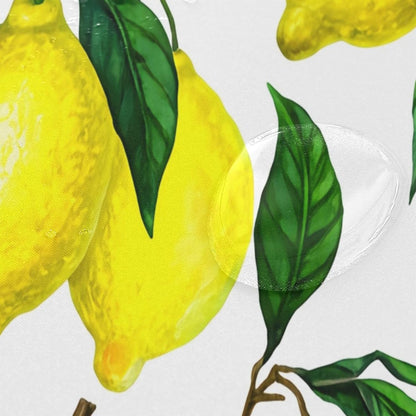Shower Curtain for Bathroom, Bright Yellow Lemons Waterproof Washable Shower Bath Curtain for Home Hotels with 12 Hooks, 60x72 in