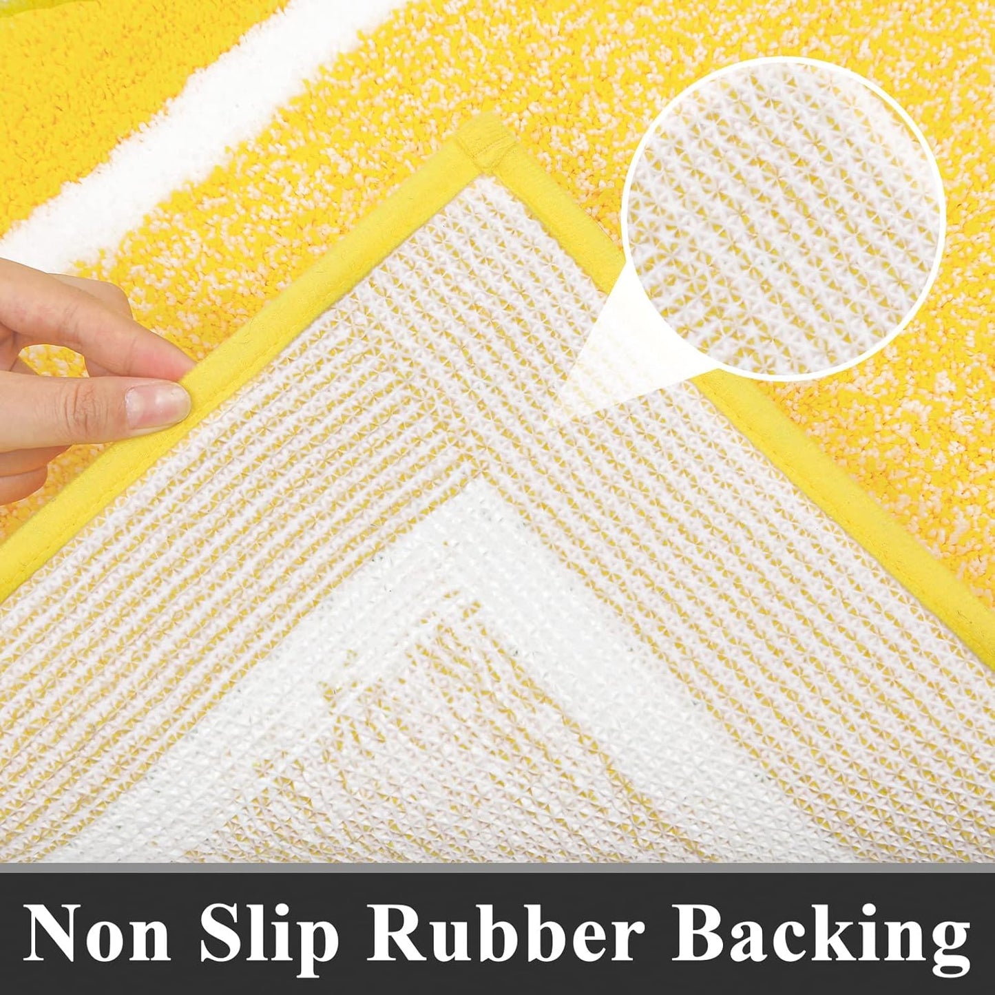 Bathroom Rugs Sets 3 Piece Bathroom Shower Rugs with U-Shaped Contour Toilet Mat Absorbent Microfiber Plush Bath Mats Non Slip Bath Rugs Machine Washable Shaggy Bath Floor Mats