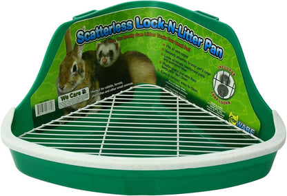Plastic Scatterless Lock-N-Litter Bigger Pet Pan, Jumbo - Colors May Vary