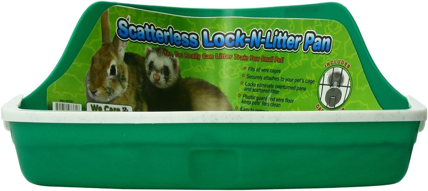 Plastic Scatterless Lock-N-Litter Bigger Pet Pan, Jumbo - Colors May Vary