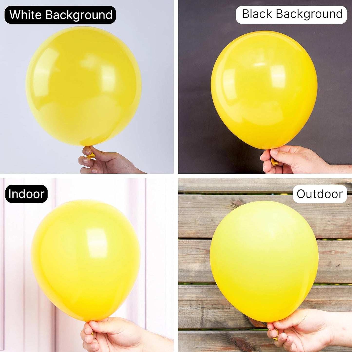 Yellow Balloons 50pcs Latex Helium Balloons 12 Inch | Birthday Baby Shower Graduation Sunflower Anniversary Engagement Bee Hawaiian Lemon Party Decorations Yellow-Y55