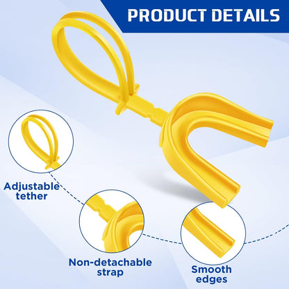 20 Pcs Football Mouth Guards with Strap Bulk Sports Mouthguard Bulk Football Mouthpiece Mouth Protector for Wrestling Boxing Lacrosse Hockey Taekwondo