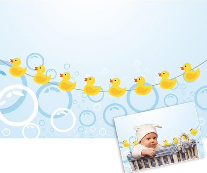 Rubber Duck Photo Backdrop Duck Baby Shower Backdrop Yellow Rubber Ducky Bubbles Photography Background Duck Themed Newborn Birthday Party Decoration Banner Kids Photoshoot Backdrops 5x3ft