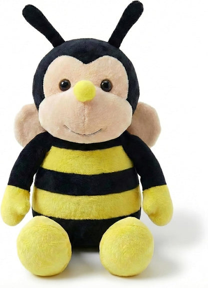 Plush Nana The Bee with Smile Face and Yellow Wings Bumblebee Animal Shaped Soft Toy Present for Children 12 inch Head to Toe